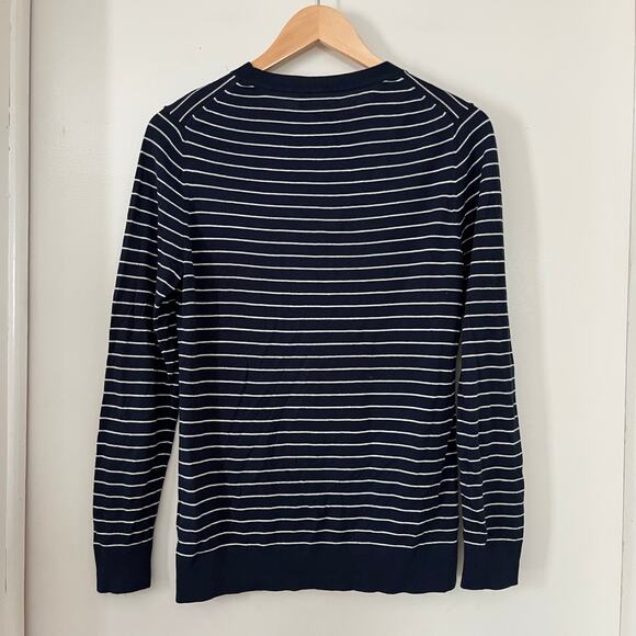 Banana Republic Silk Cashmere Pullover Women's Medium Blue Hello Weekend - Picture 4 of 4